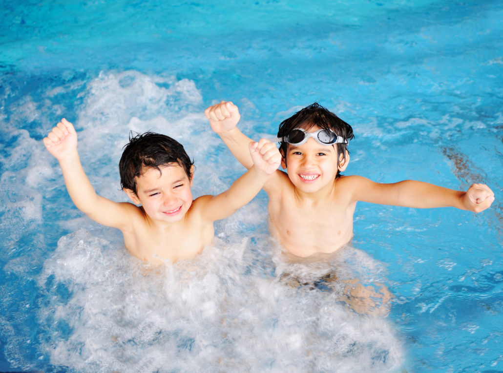 Kids swimming in Indoor Pool