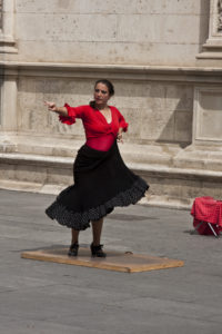 Seville, Spain, flamenco dancer, Avenida de la Constitucion,