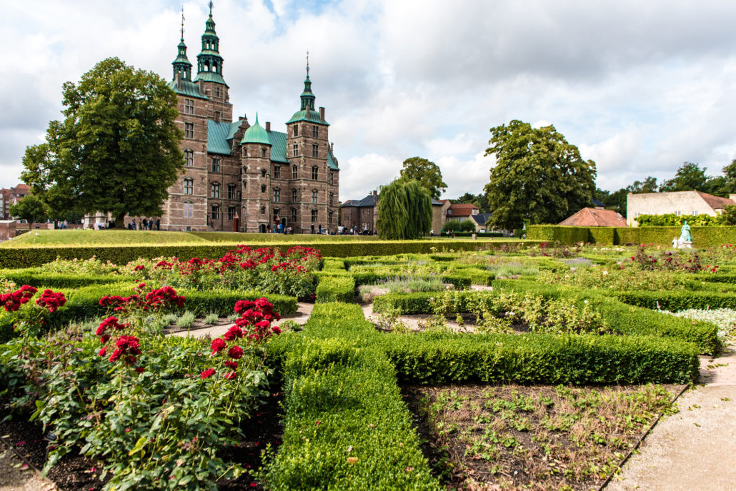 Park and Rosenborg Castle in Copenhagen, Denmark