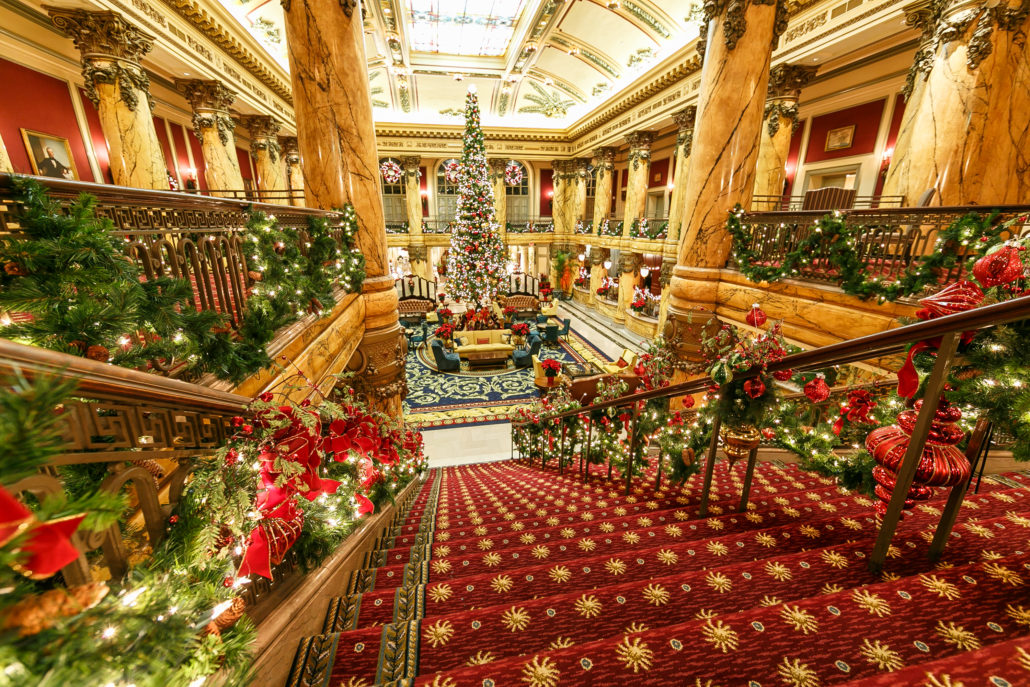 Jefferson Hotel Holiday Grand Staircase in Richmond.
