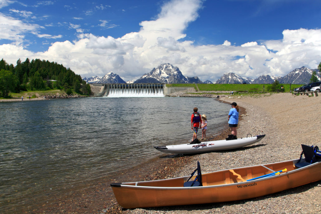 kids kayaking Grand Teton National Park