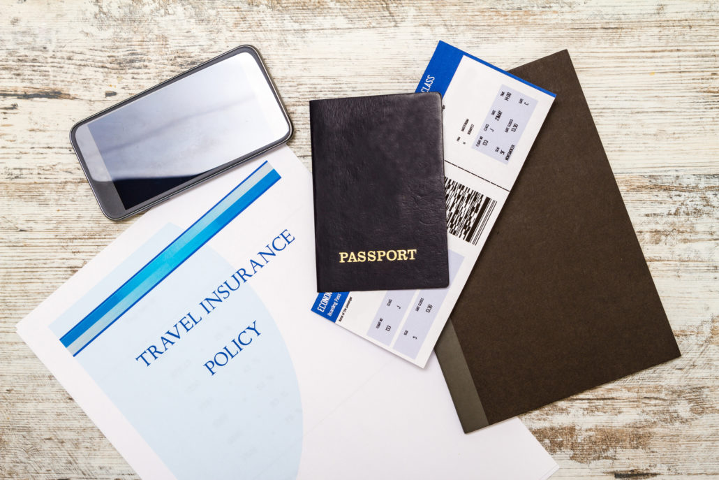 travel insurance paperwork