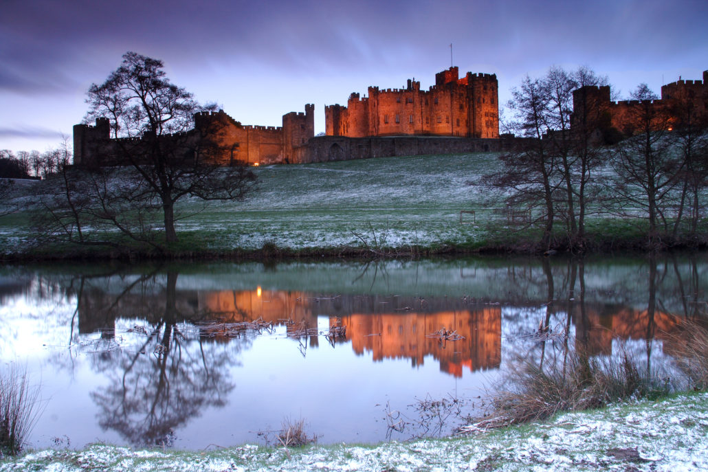 Alnwick Castle in Winter