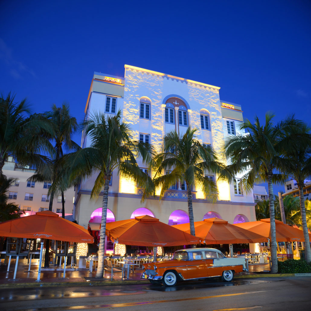 Art Deco Building in Miami Beach, Florida