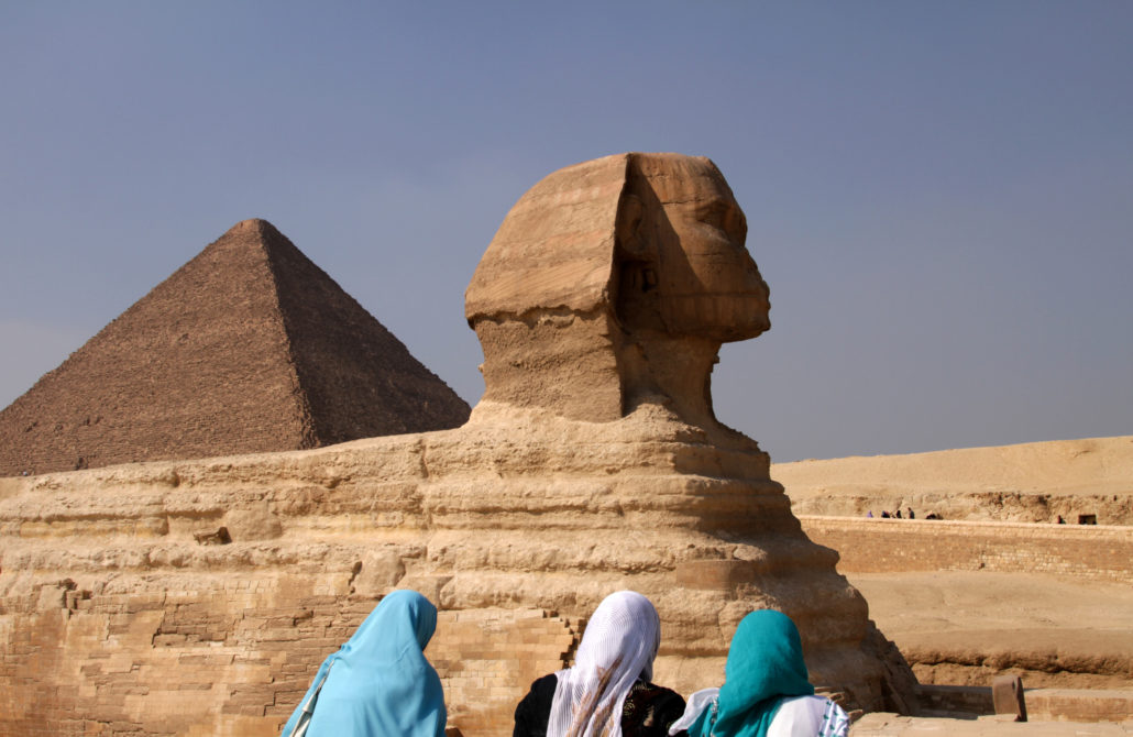 women touring Egypt