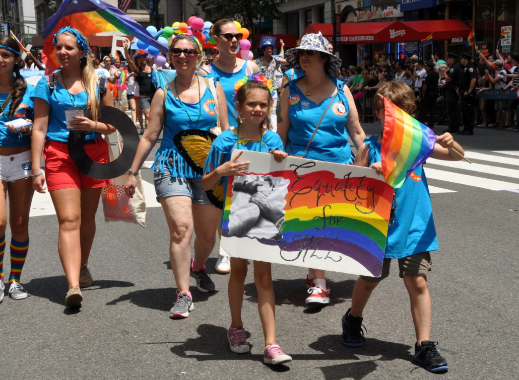Family at NYC Gay Pride