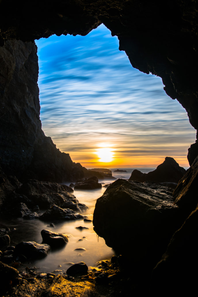 Sea cave in Dana Point, California