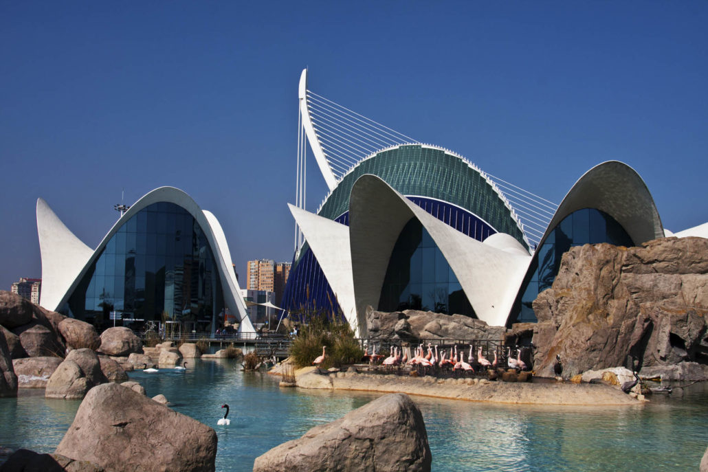The Oceanografico aquarium in Valencia, Spain