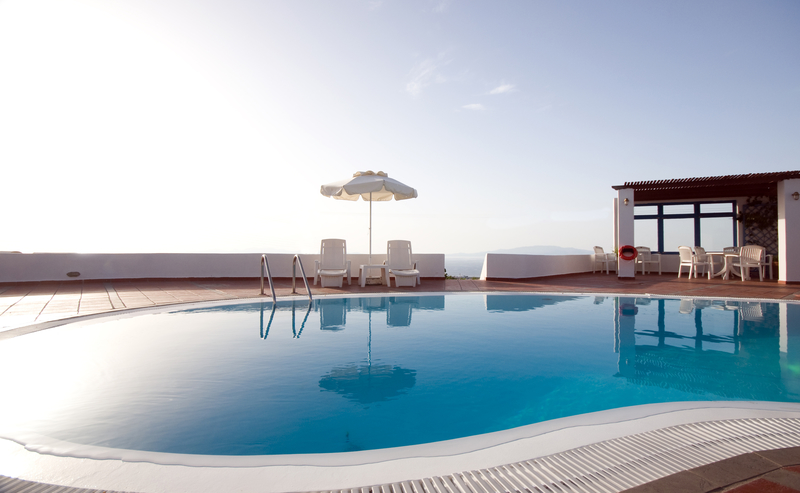 Off-season Island Resort in Santorini, Greece