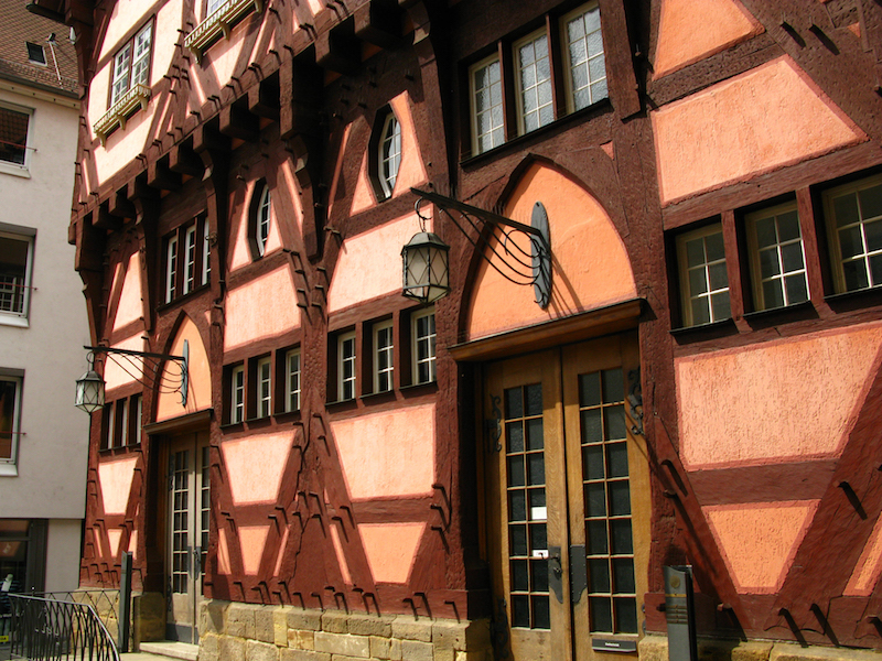 Medieval half-timbered house in Esslingen, Germany © Stillman Rogers