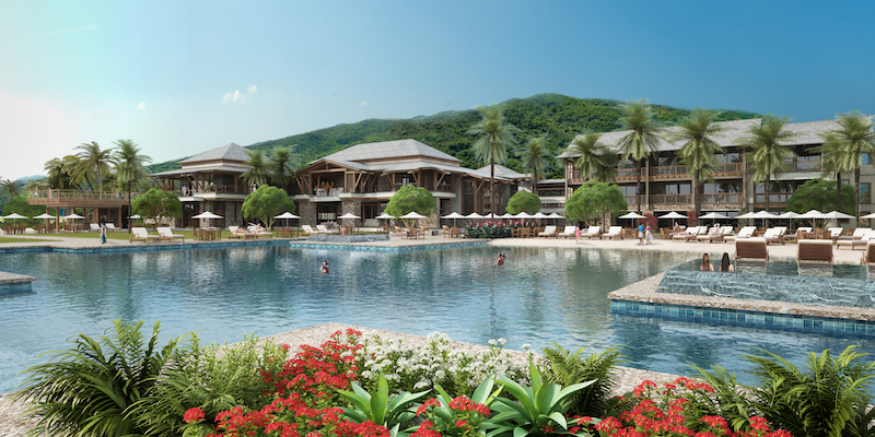 Main building of the Resort © Cabrits Resort & Spa Kempinski Dominica