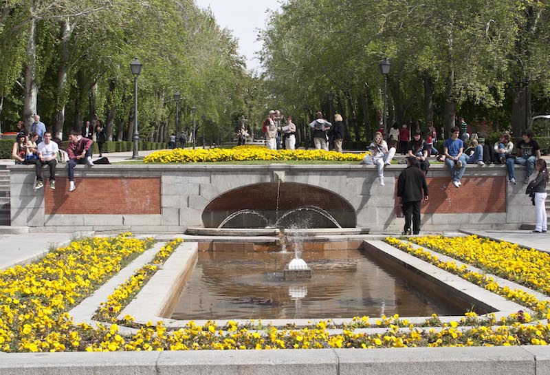 Fountain in Retiro Park, Madrid, Spain. Photo: Stillman Rogers