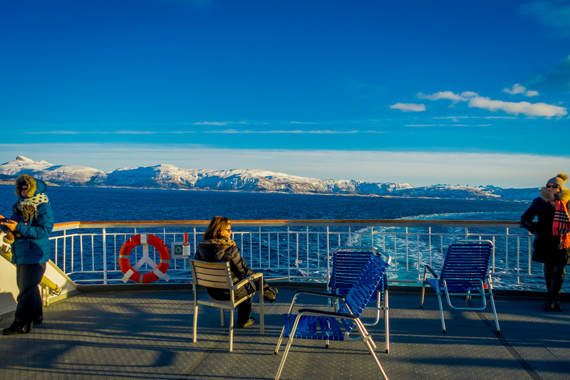 Hurtigruten voyage in ferry along Norwegian coast, in Norway © Pablo Hidalgo | Dreamstime.com