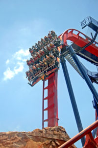 Roller Coaster in Busch Gardens © Lucy Clark | Dreamstime.com