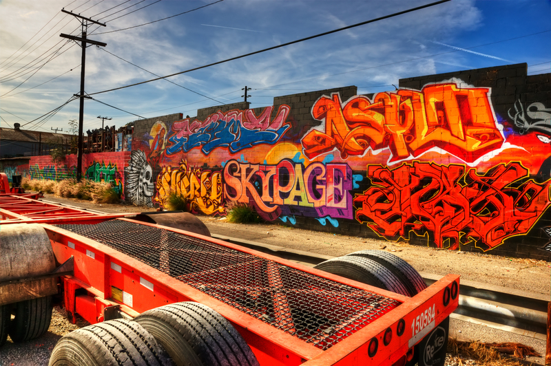 Graffiti in East Los Angeles. 