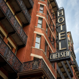 Chelsea Hotel in downtown Manhattan, NYC. 