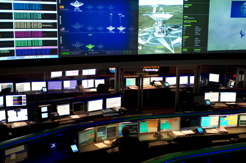 Space Flight Operations Center at the Jet Propulsion Laboratory in La Canada Flintridge, CA 